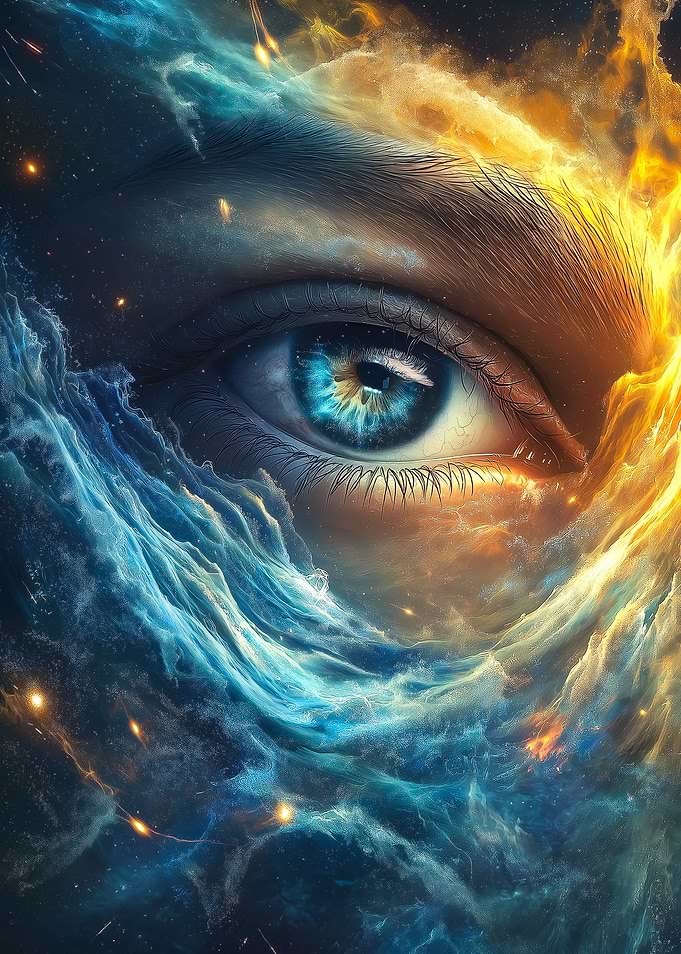 Ocean Waves Cosmic Eye