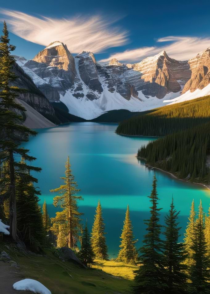 Mountain Lake Landscape