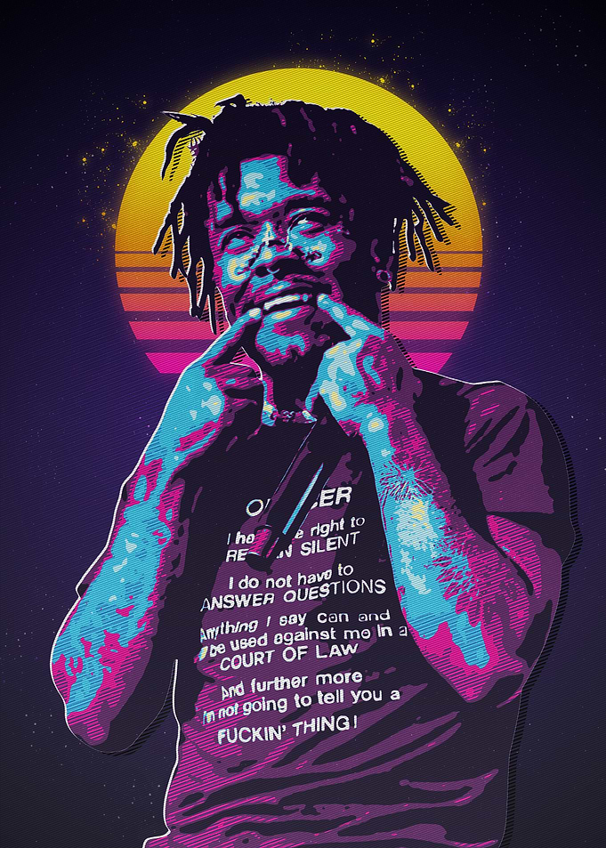 lil uzi vert Retro Art