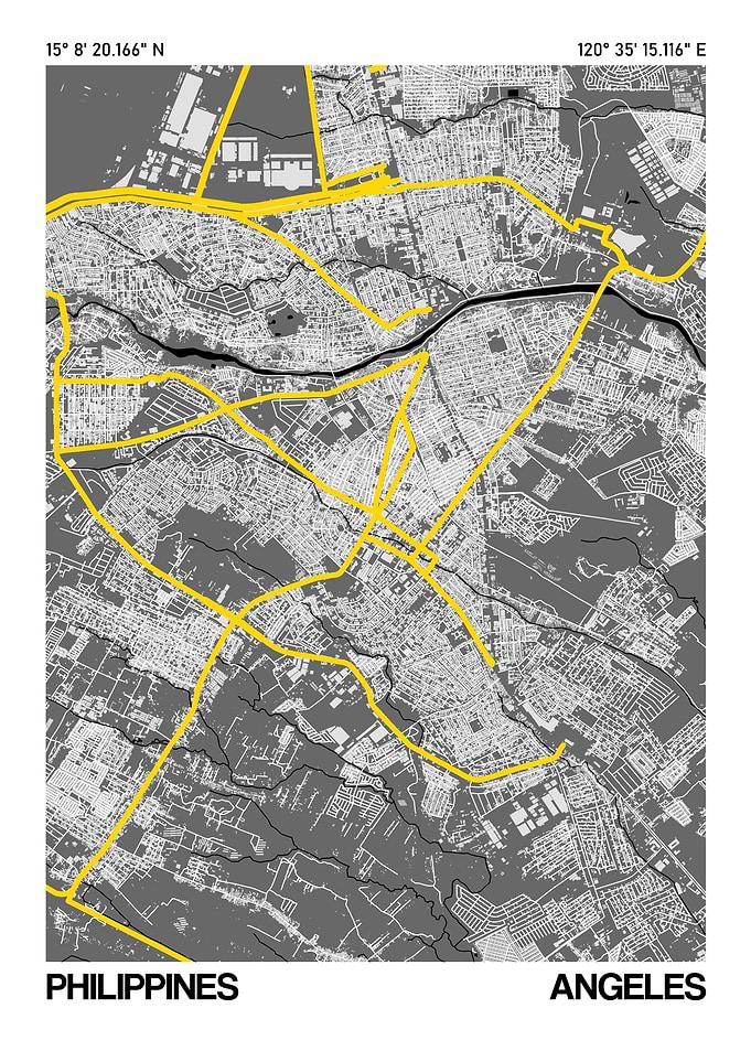 Angeles City Street Map