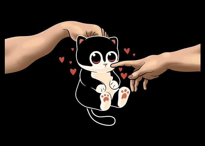Cat Creation - Michelangelo