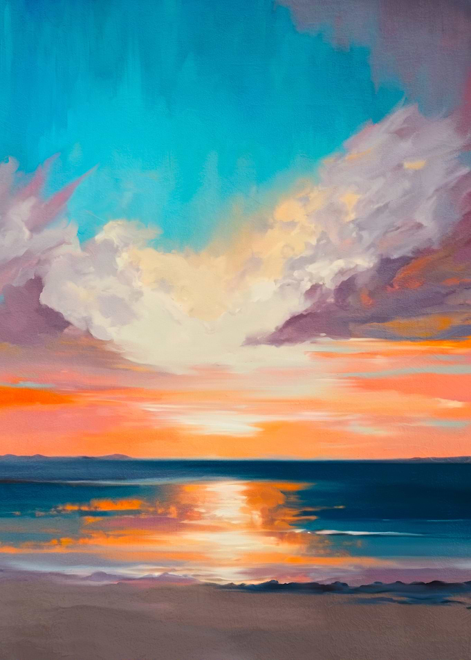 Sunset Seascape Painting