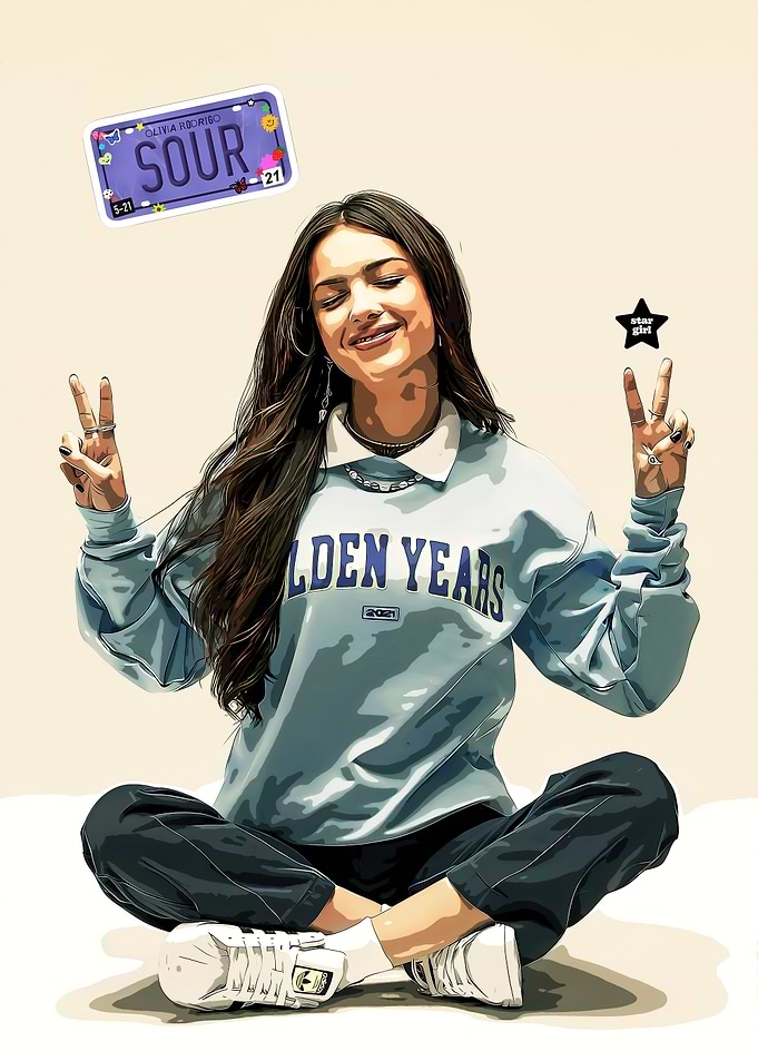 Olivia Rodrigo Sour Album Cover