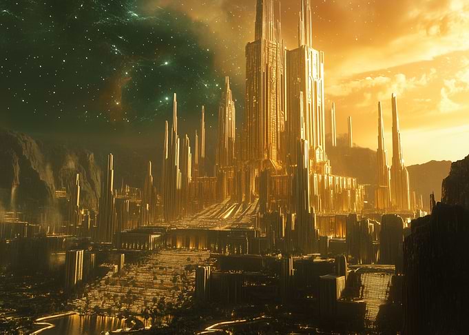 Golden Cityscape
