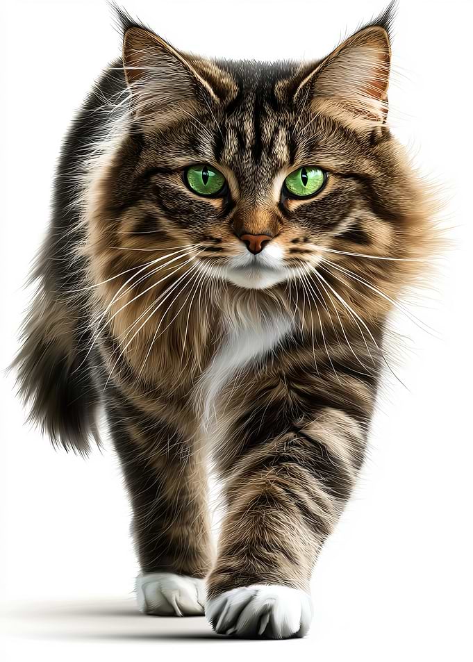 Maine Coon Cat Portrait