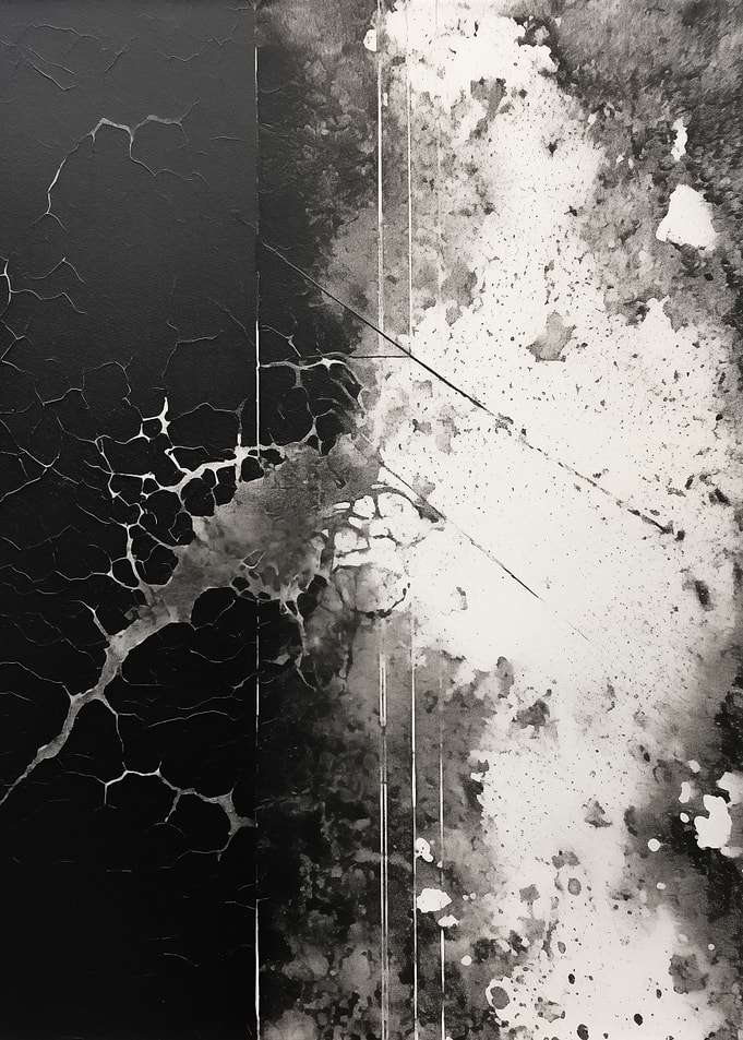 Abstract Black White Art