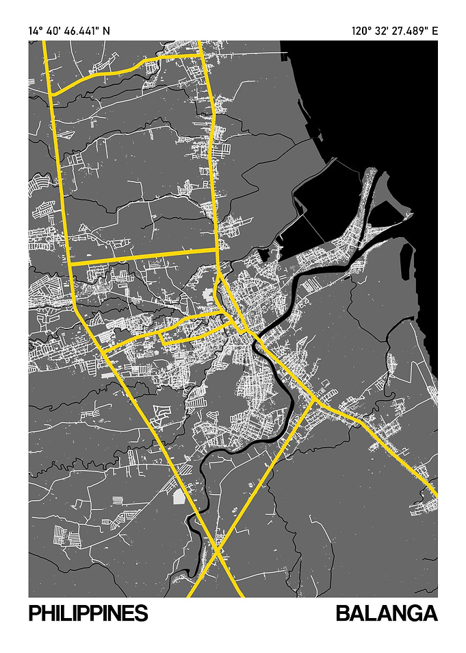 Balanga City Street Map