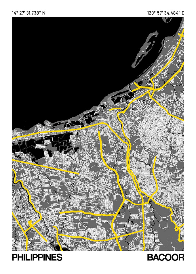 Bacoor City Street Map