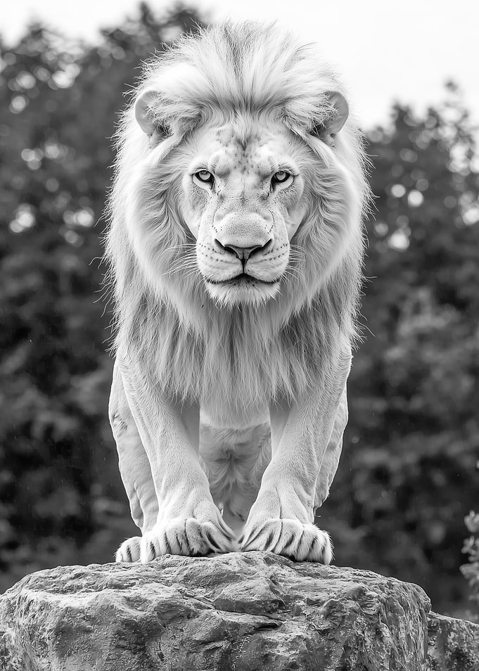 White Lion Portrait