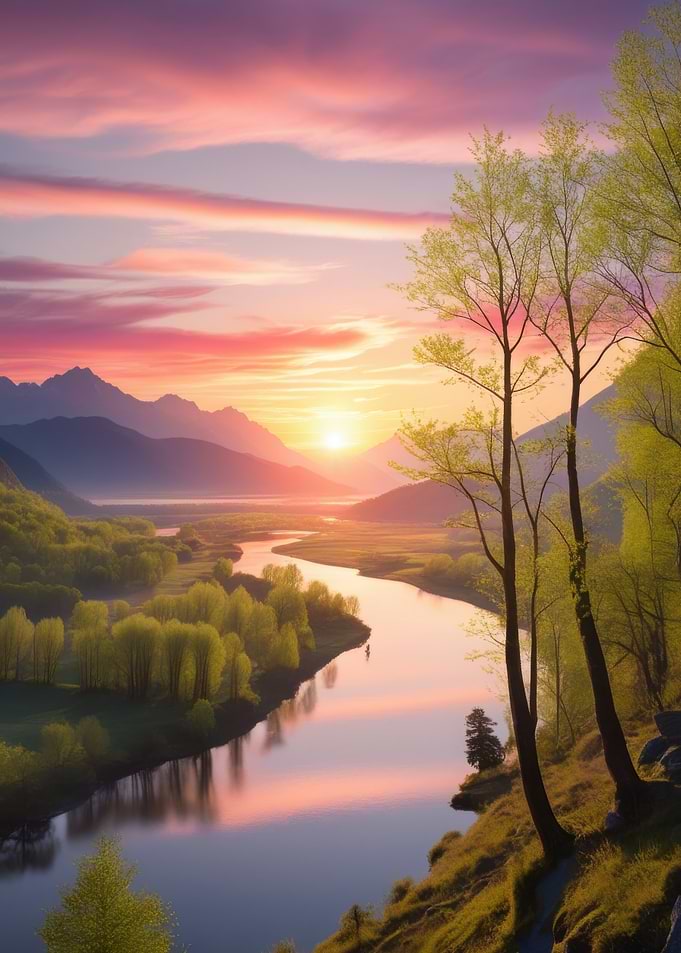 Sunrise River Landscape