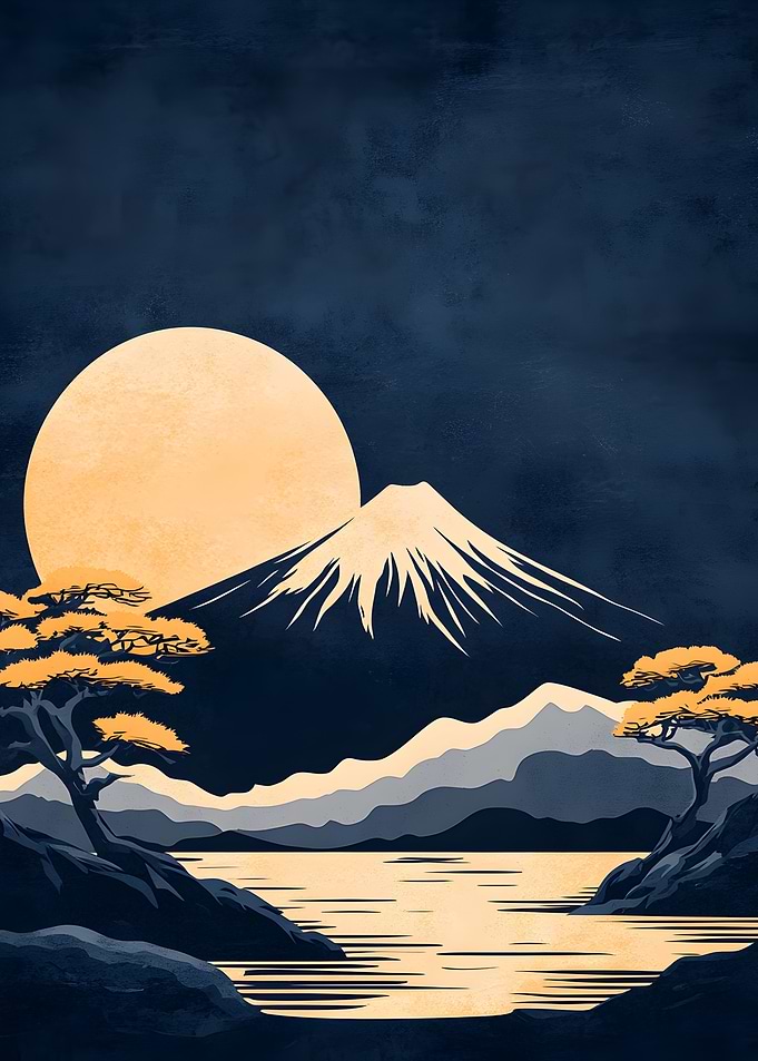 Mount Fuji Night Scene