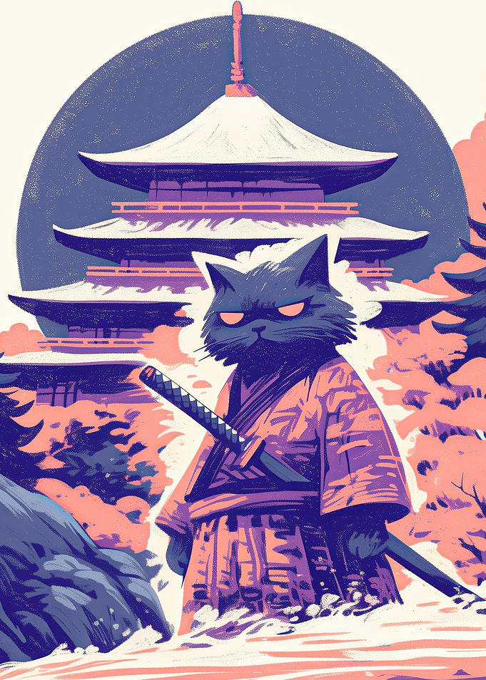 Samurai Cat Don't Care