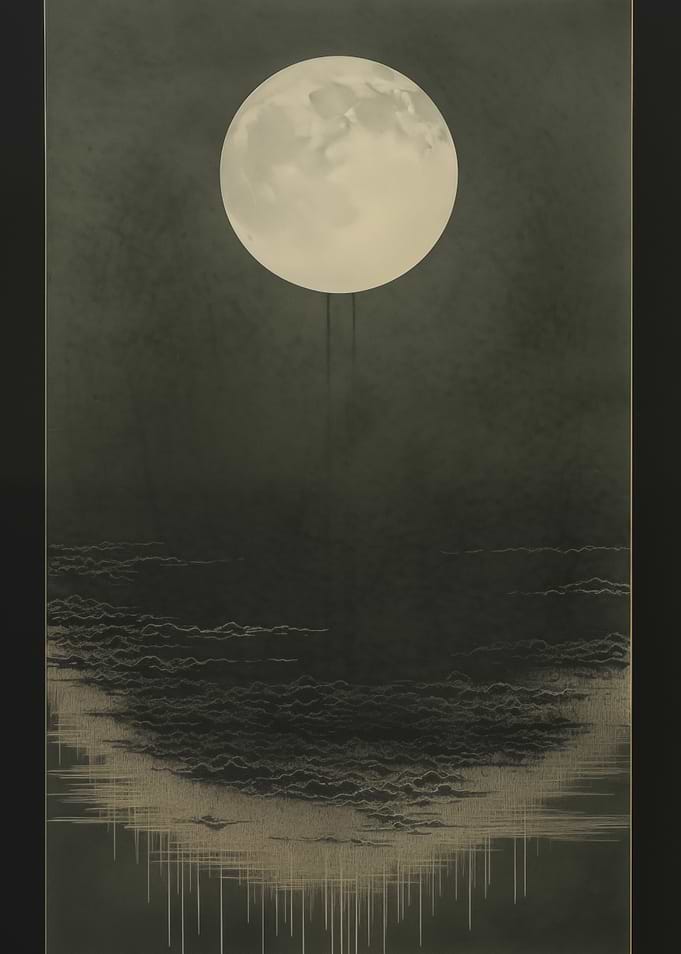 Full Moon Abstract Art