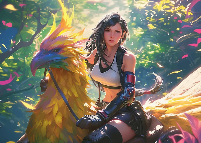 Final Fantasy VII: Tifa & Chocobo