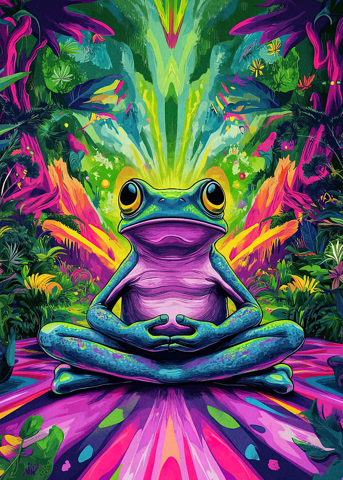 Frog Psychedelic Forest