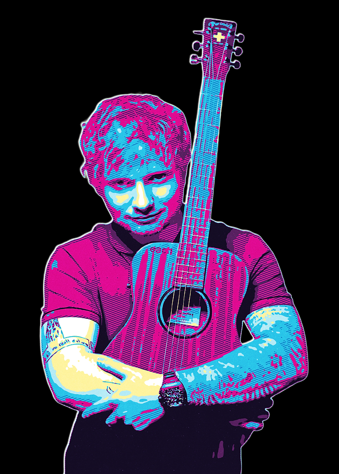 Ed Sheeran Guitar Portrait