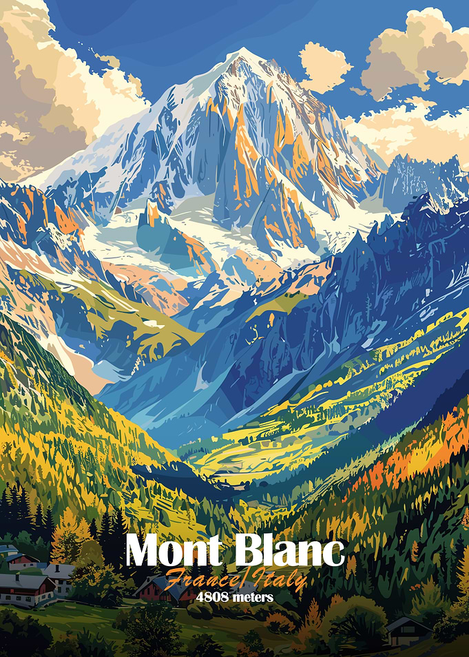 Mont Blanc Mountain Landscape