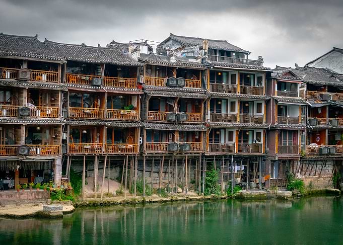Waterfront Buildings in China