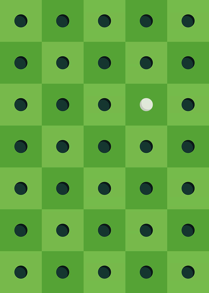 Abstract golf course