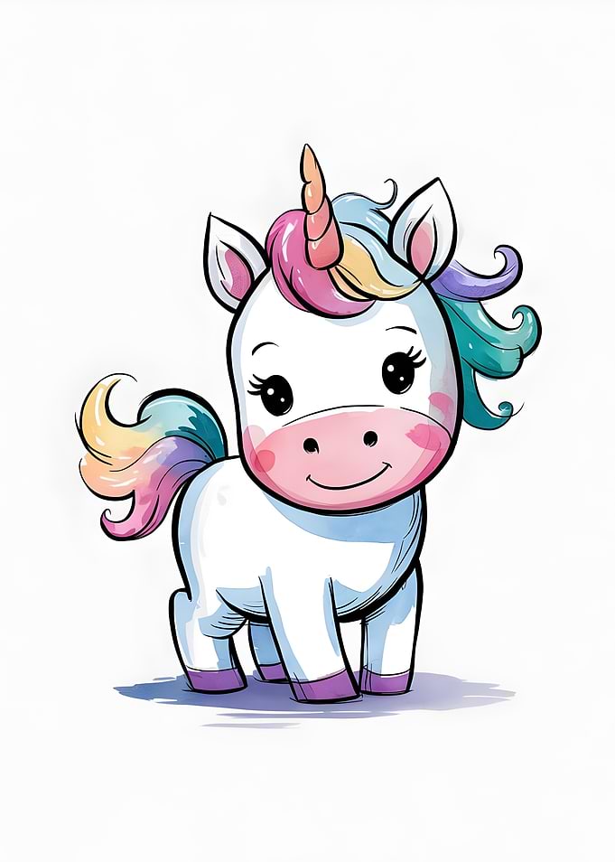 Cute Rainbow Unicorn