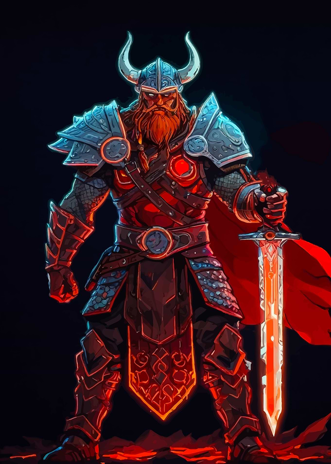 Viking Warrior with Sword