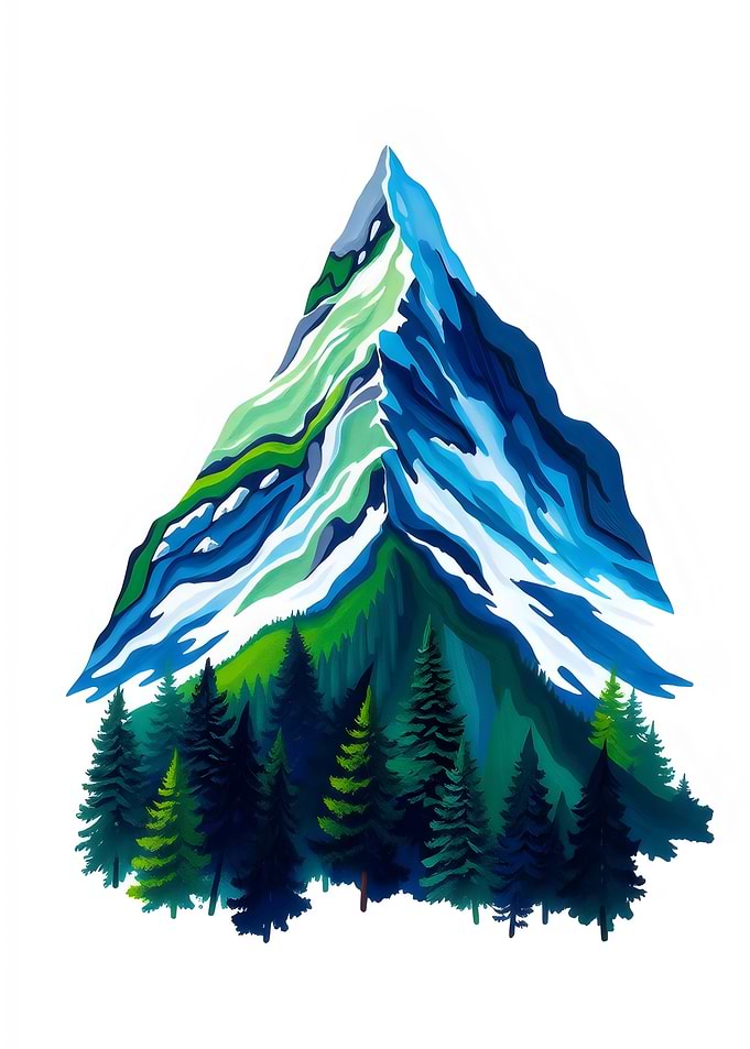 Mountain Peak Illustration