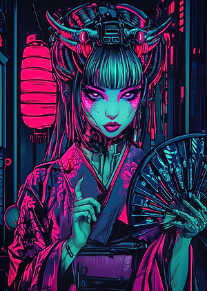 Cyberpunk Geisha
