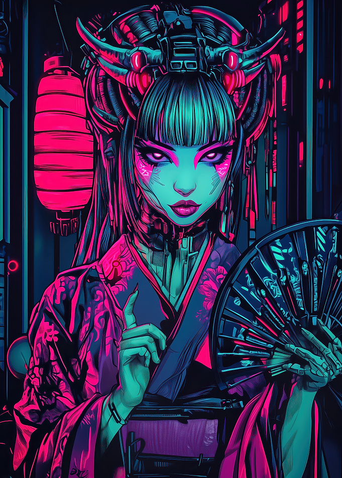 Cyberpunk Geisha