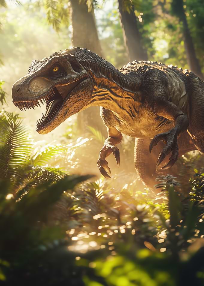 Allosaurus Dinosaur in Jungle
