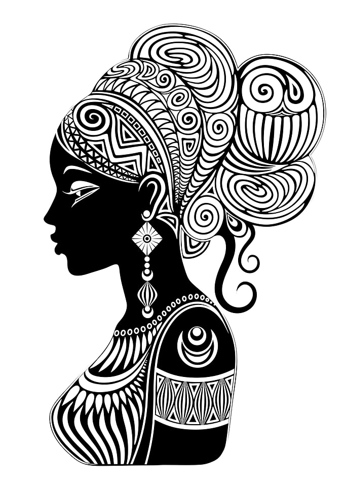 African Woman Silhouette