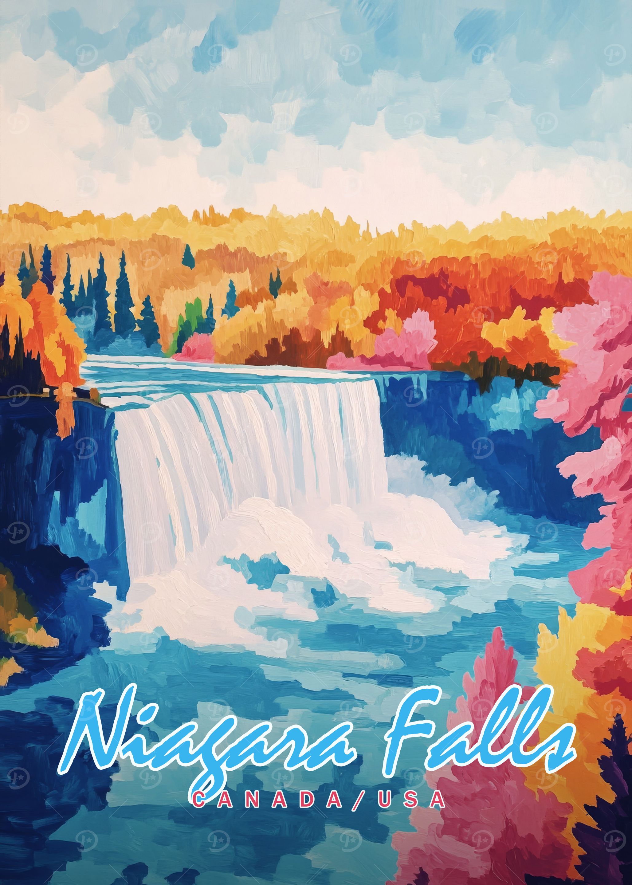 Niagara Falls Painting