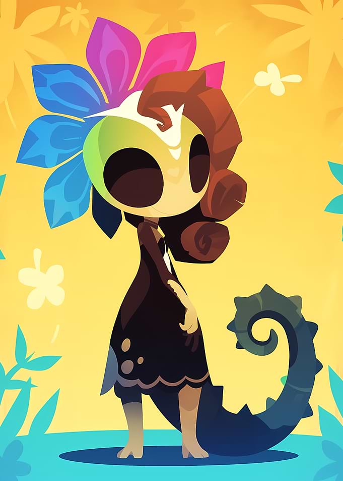 Floral Fantasy Character