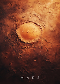 Mars Martian Impact Crater