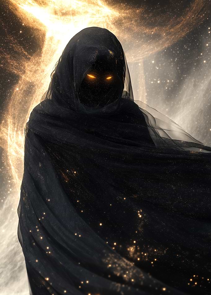 Mysterious Figure in Space