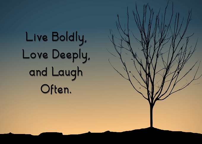 Live Boldly Quote
