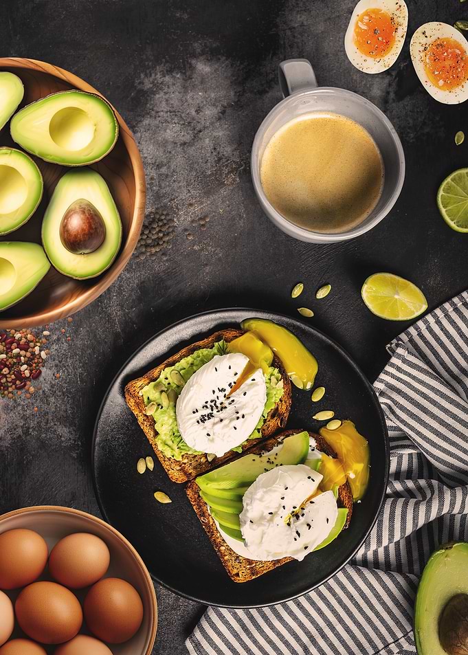 Avocado Toast with Poached Eggs