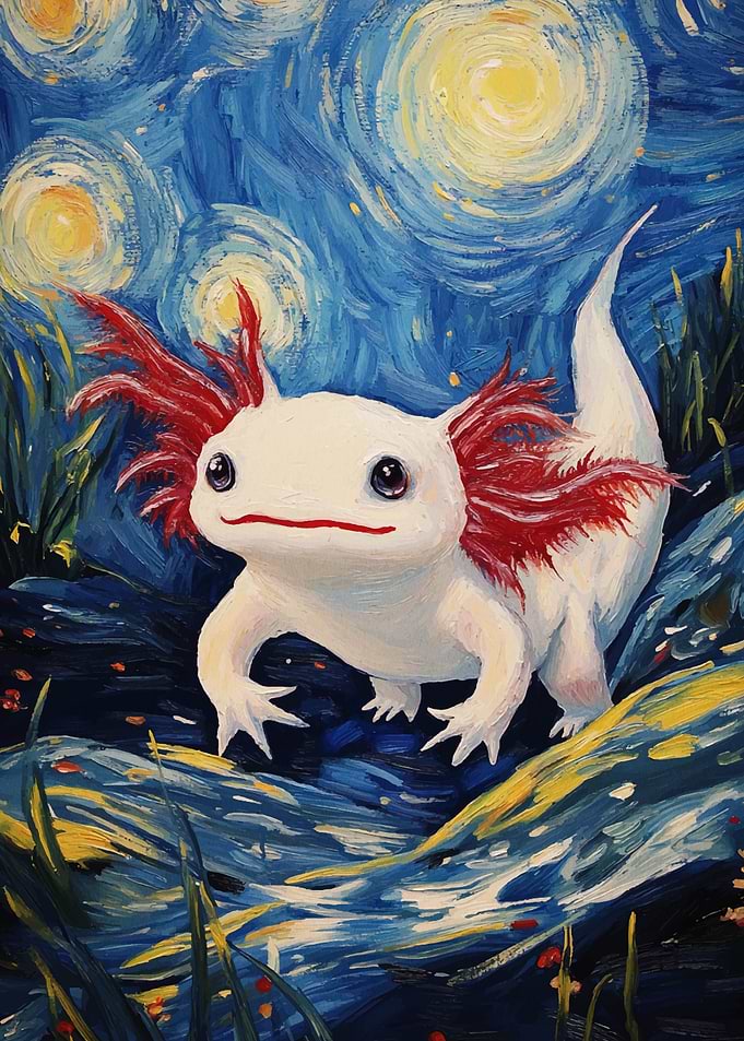 Axoloti in Starry Night