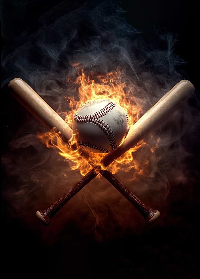 Baseball on Fire