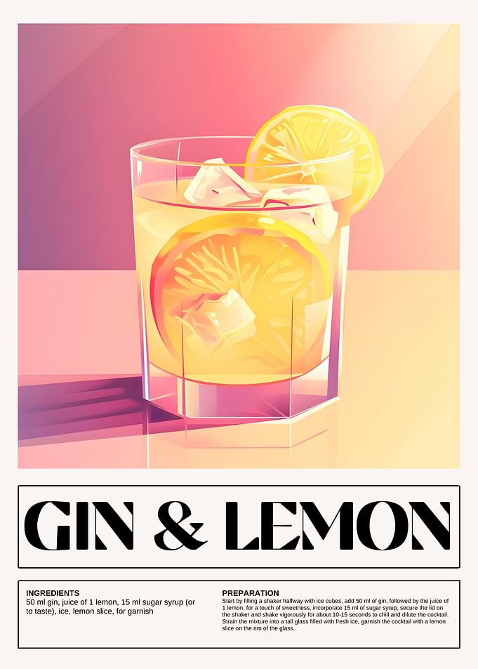 Gin & Lemon Cocktail Recipe