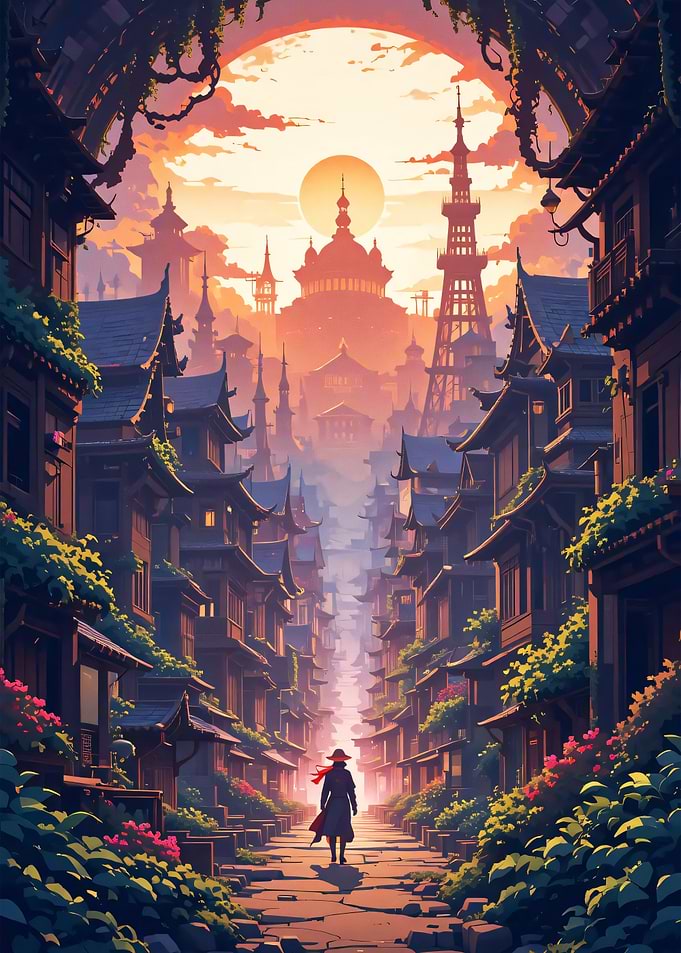 Sunset Cityscape