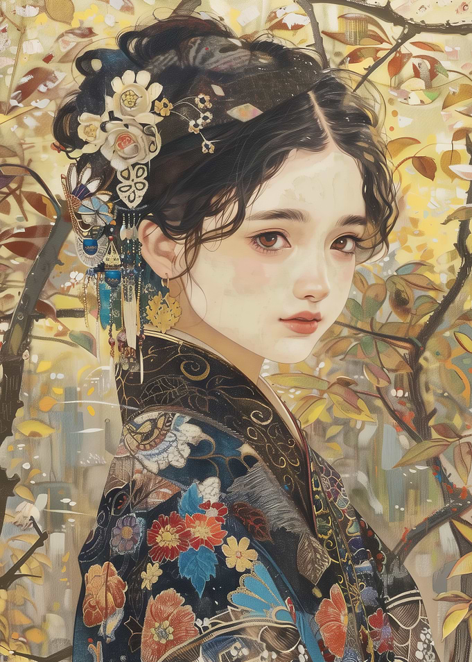 Japanese Woman in Kimono
