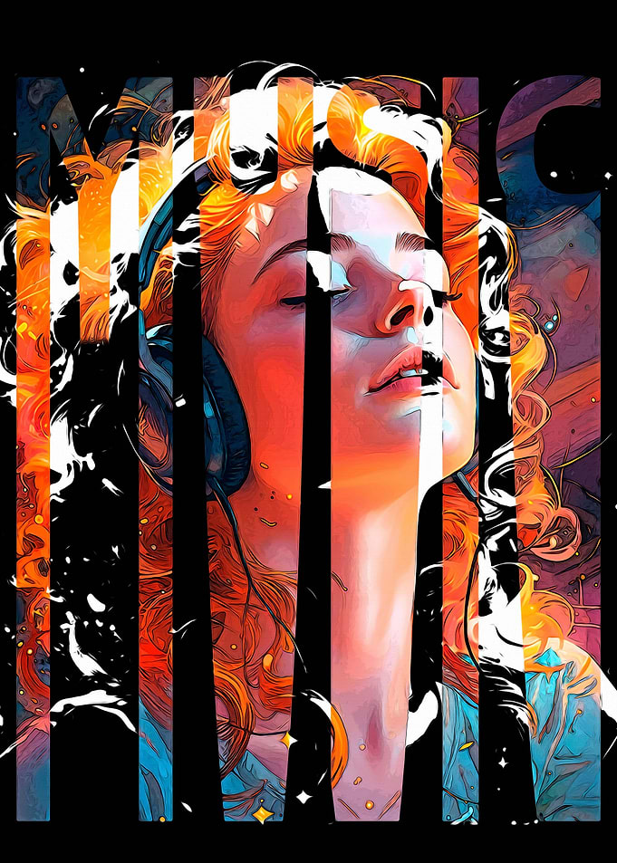 Woman Listening to Music