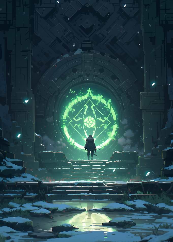 Mysterious Green Portal