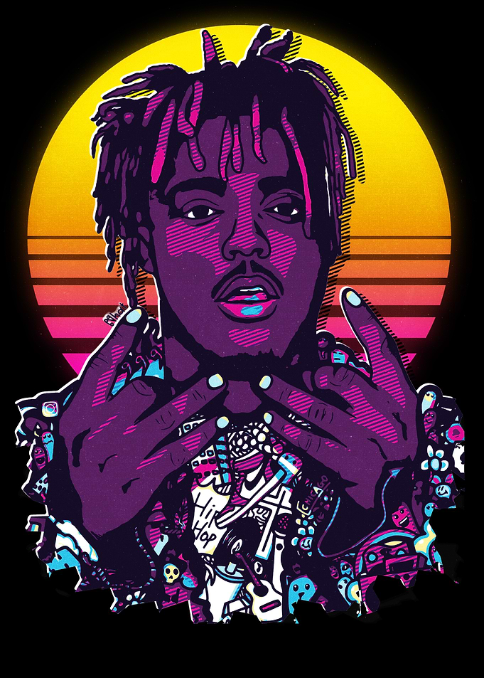 Juice Wrld Retro Portrait