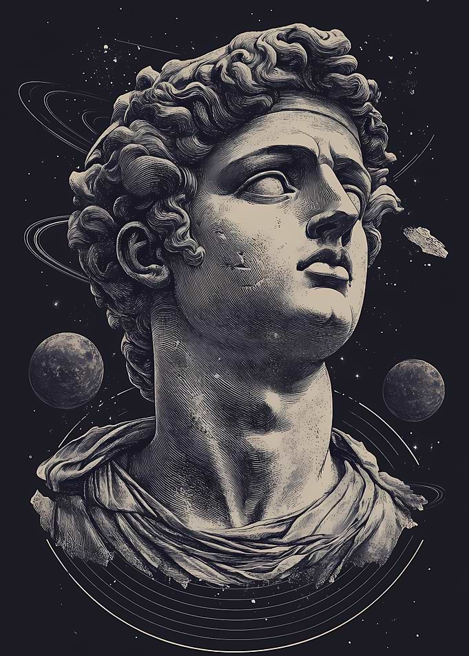 Cosmic Digital Art Ancient Mythology Portraits