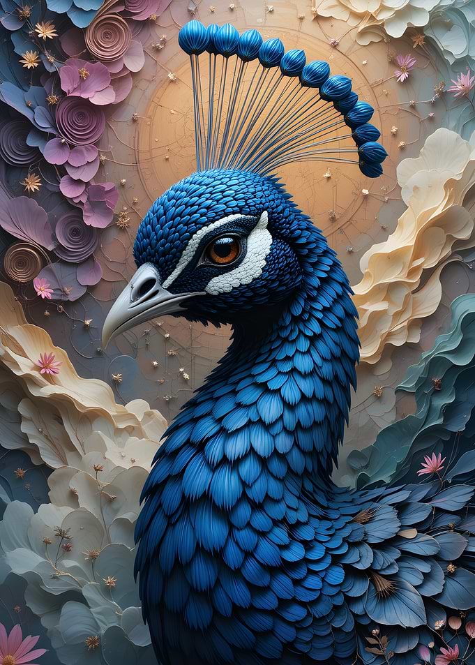 Peacock Paper Art