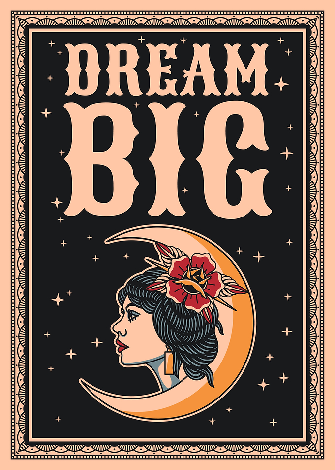 Dream big tattoo art
