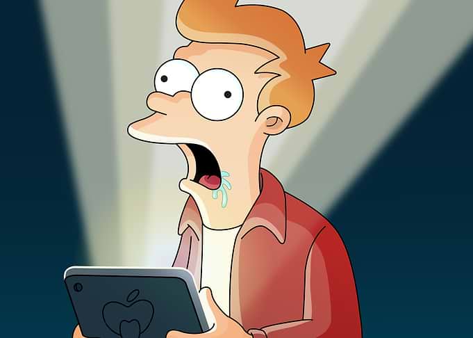 Futurama Fry Shocked