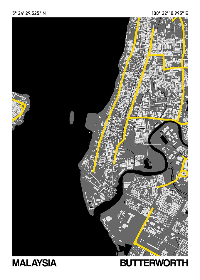 Butterworth, Malaysia Map