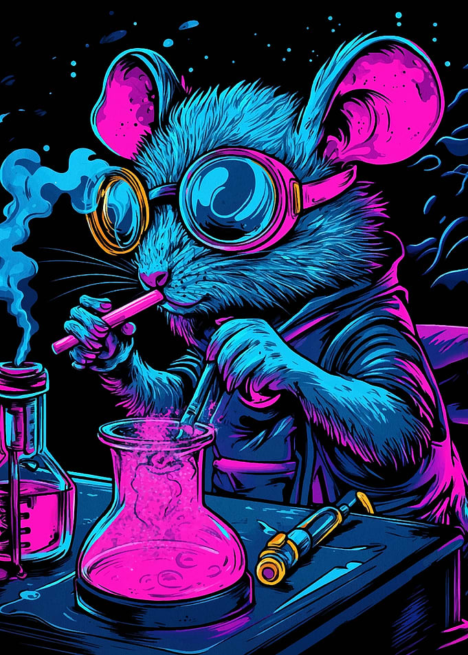 Goggles Mouse Scientist